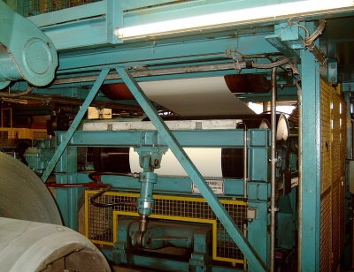 Metal strip in production plant