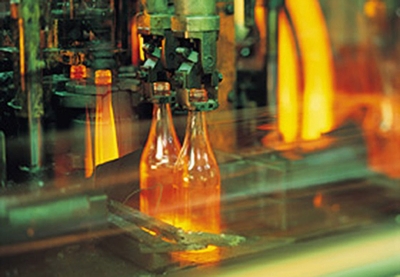 Glass bottle production