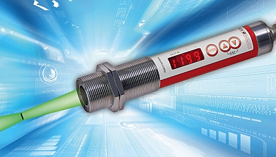 Kompaktes Panorama-Pyrometer mit LED Pilotlicht. Kompaktes Panorama-Pyrometer mit LED Pilotlicht.