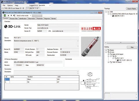 Thuộc tính của thiết bị IO được kết nối.