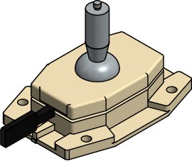 Ball and socket mounting PZ 10/H